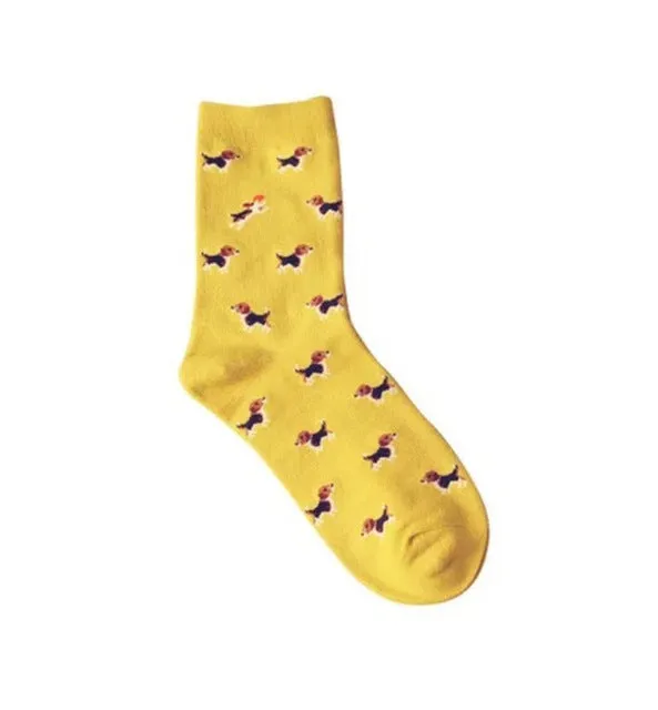 2017 Caramella Banana Cotton Women/men Kawaii Fruit Crew Socks Cute Harajuku Street Tide Casual Funny  Japanese Korean Novelty