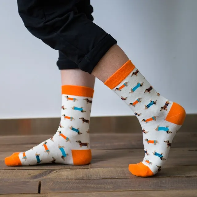 2017 Caramella Banana Cotton Women/men Kawaii Fruit Crew Socks Cute Harajuku Street Tide Casual Funny  Japanese Korean Novelty