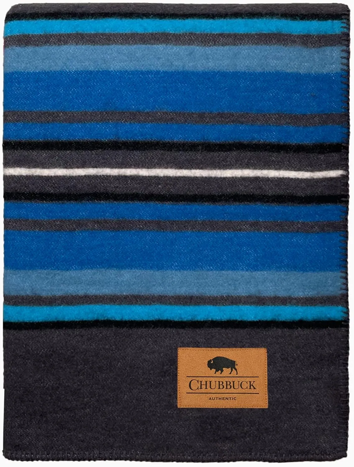 Chubbuck 100% Wool Blanket Camping (60" x 84") - Large Wool Blanket for Outdoor, Survival Kit, Emergency, Camping and Home Use - Fire Retardant, Soft and Warm Blankets for Winter (Lakeland)