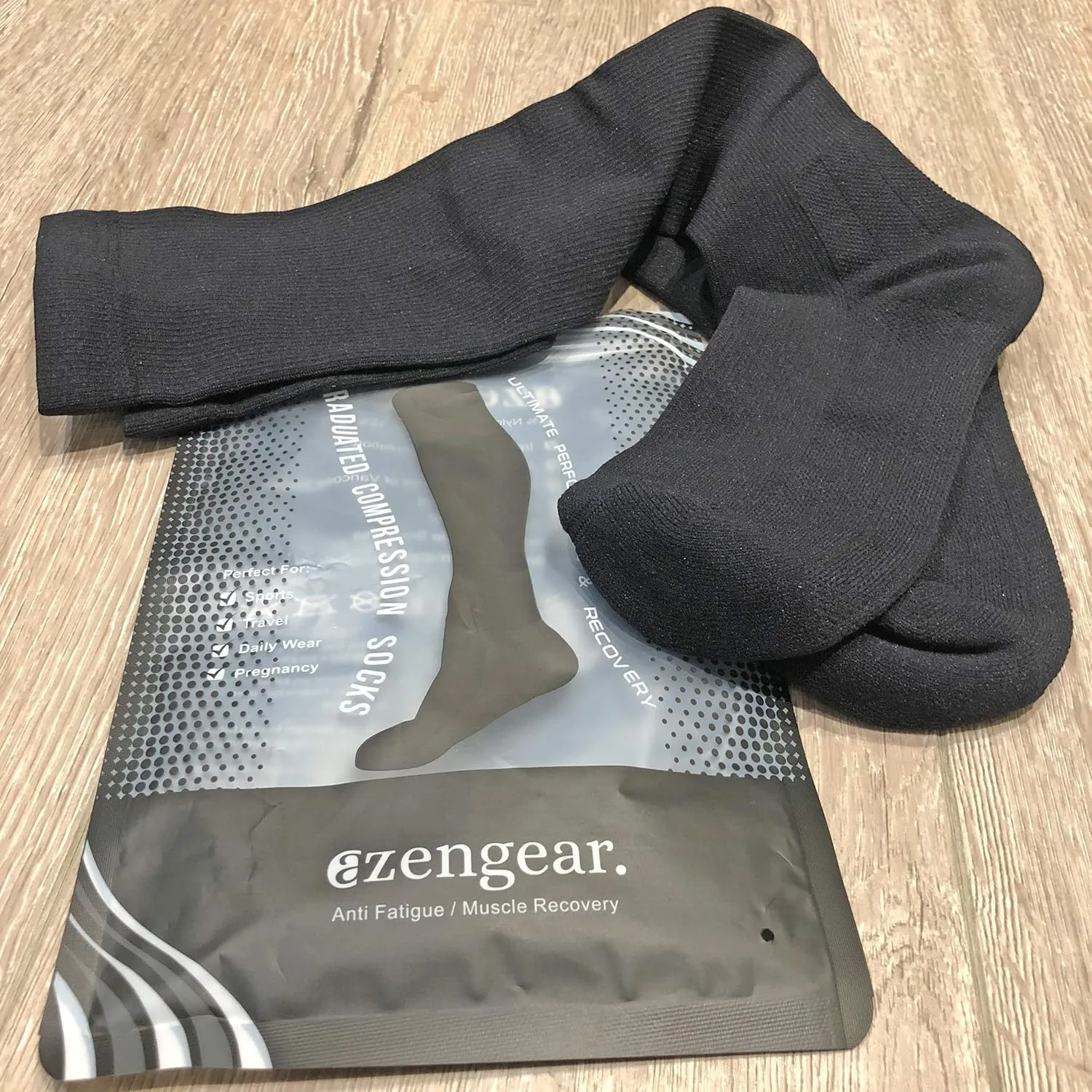 Compression Socks for Men & Women - Anti DVT Varicose Vein Stockings - Running - Shin Splints Calf Support - Flight Travel