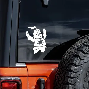 Dark Souls Praise The Sun Decal Vinyl Sticker Auto Car Truck Wall Laptop | White | 3" x 5"