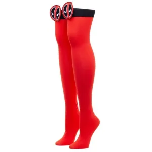 Deadpool Face Symbols Women's Over the Knee Socks