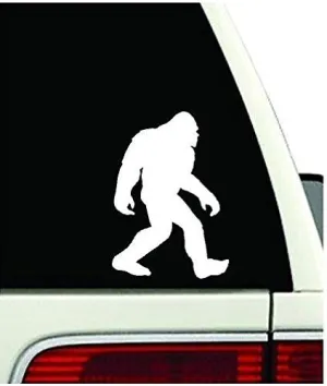 Decal Dude Bigfoot Decal Car Truck 4x4 Yeti Sasquatch Sticker Vinyl Off Road (5.5" inches (White)