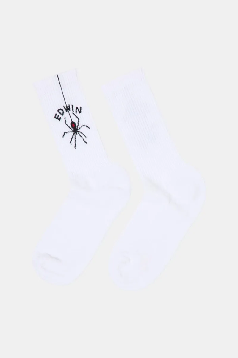 Edwin Spider Socks (White)