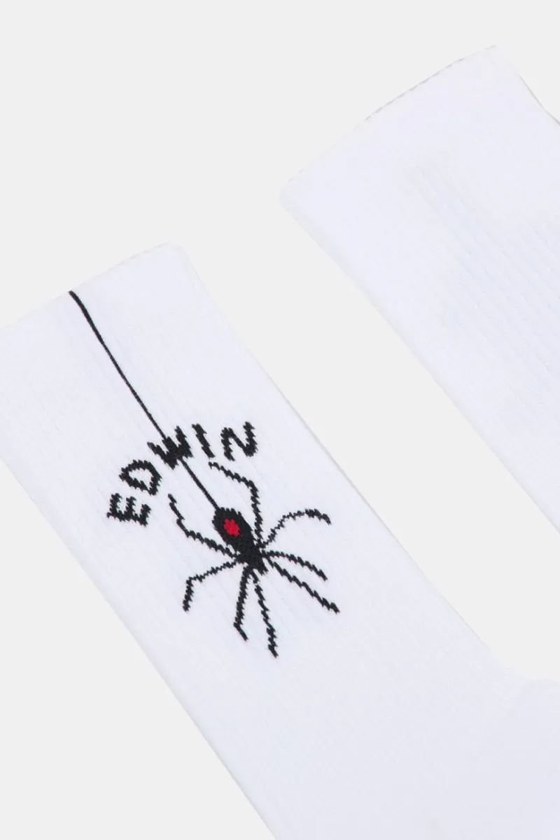 Edwin Spider Socks (White)