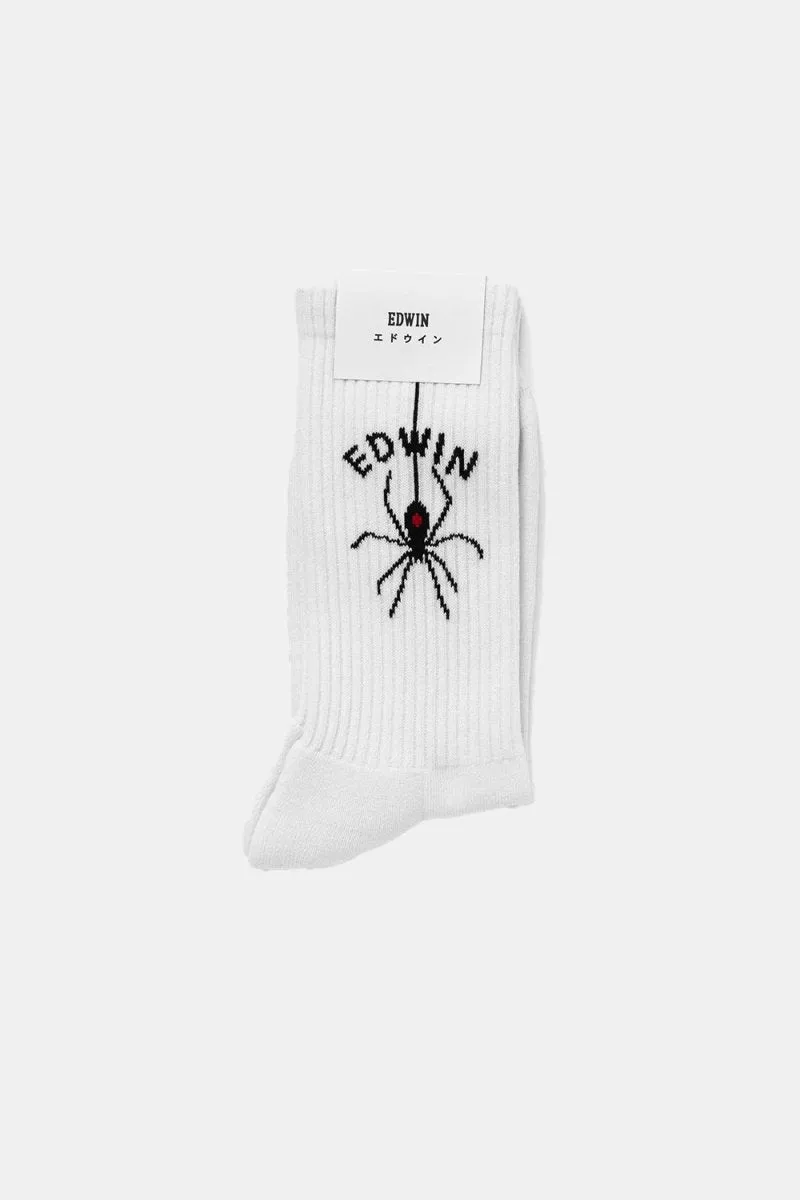 Edwin Spider Socks (White)