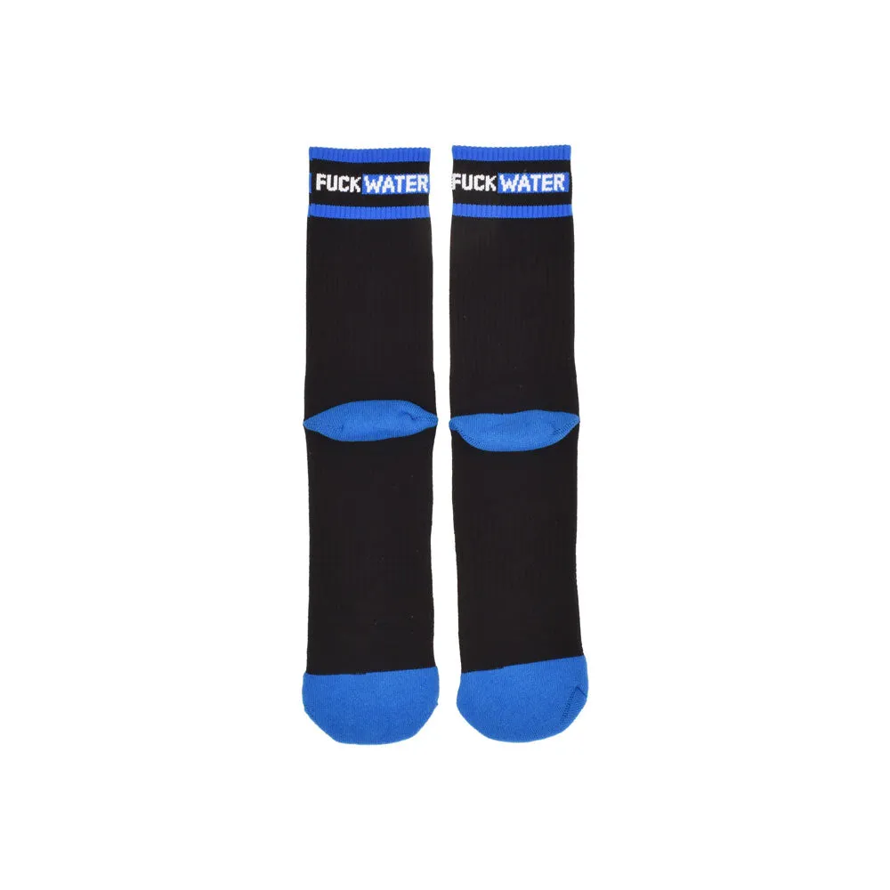 Fuck Water Logo Socks BLACK