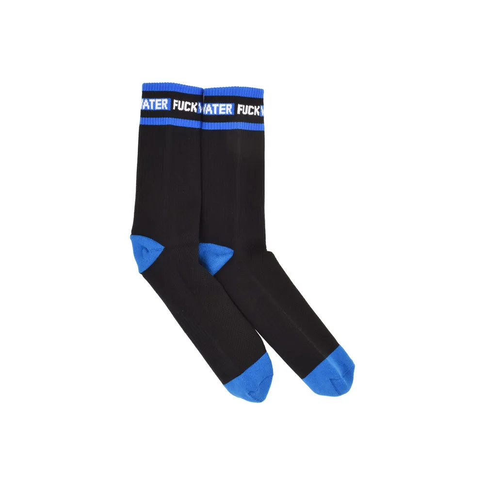 Fuck Water Logo Socks BLACK