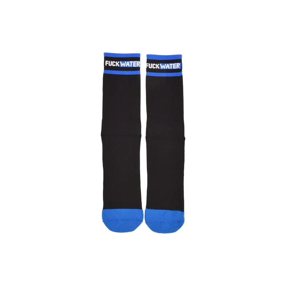 Fuck Water Logo Socks BLACK