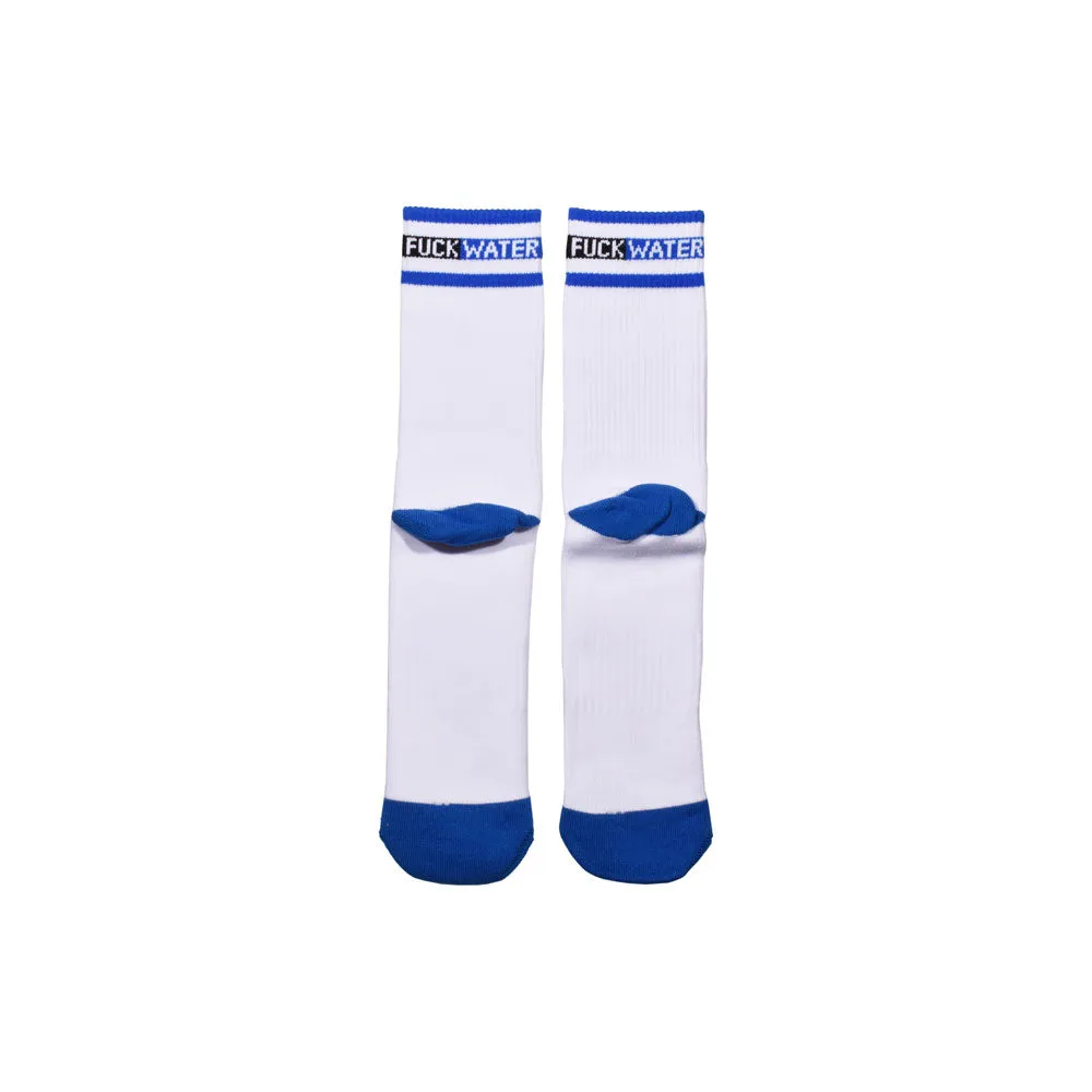 Fuck Water Logo Socks WHITE