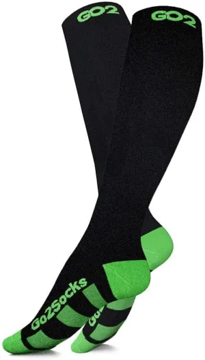Go2Socks Holiday Compression Socks | Women Men Nurses Runners | 15-20 mmHg Medical Stockings