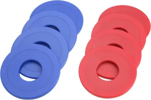 GoSports Replacement Washers Set of 8 for Washer Toss Game - Choose Bottle Opener, Plastic Coated Metal, or Plastic Coated Steel