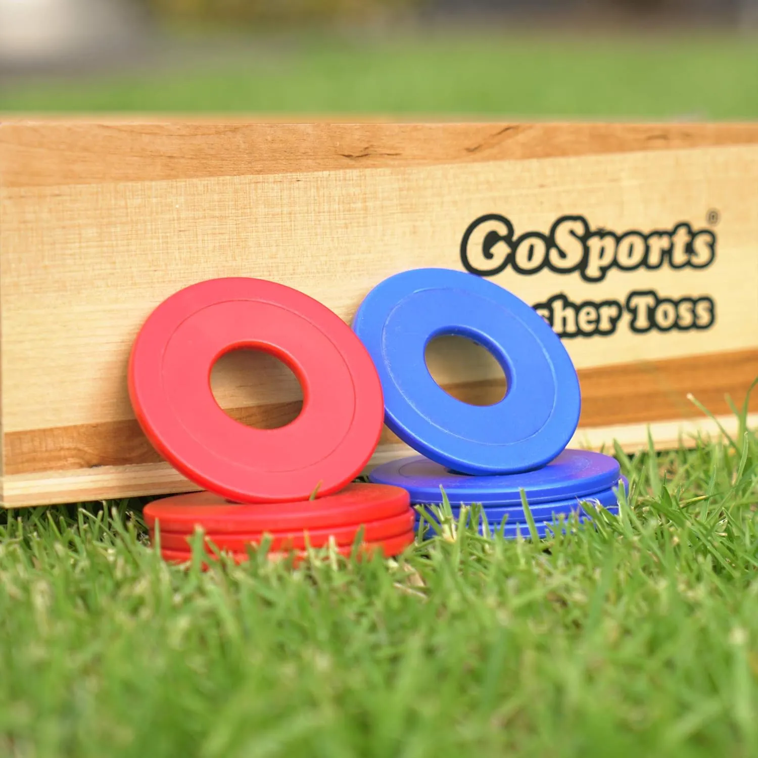 GoSports Replacement Washers Set of 8 for Washer Toss Game - Choose Bottle Opener, Plastic Coated Metal, or Plastic Coated Steel