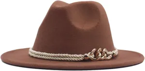 Hat Fedora Classic Wide Belt Floppy Wool Womens Hat Panama Buckle Baseball Caps Cute Hard Hats