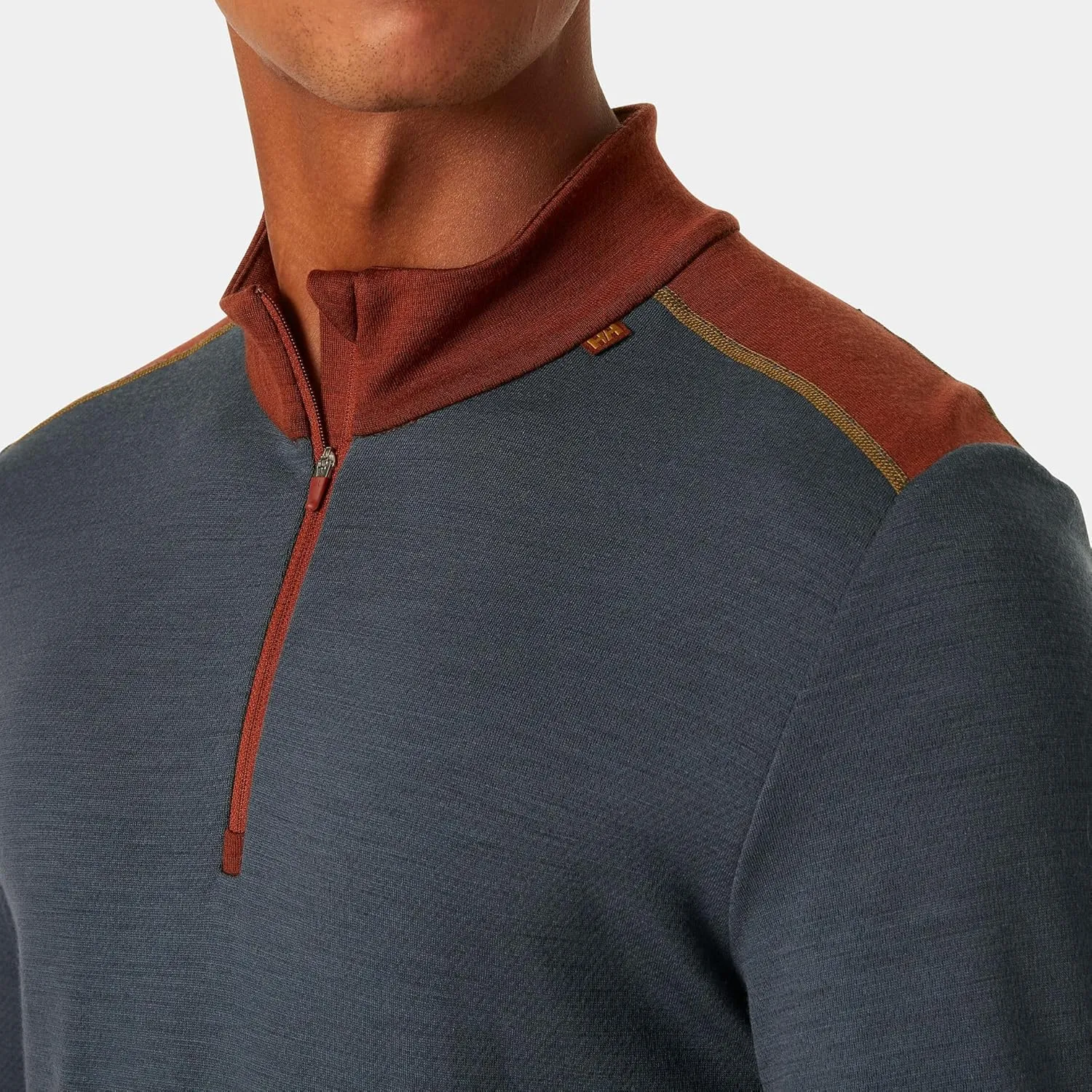 Helly-Hansen LIFA Merino Midweight Half-Zip Base Layer for Men - Performance Wicking Interior