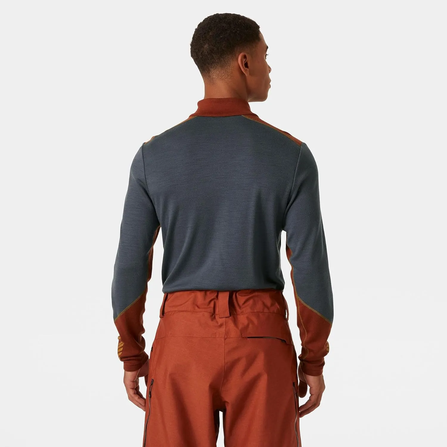 Helly-Hansen LIFA Merino Midweight Half-Zip Base Layer for Men - Performance Wicking Interior
