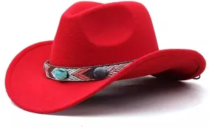 Jazz Cap Decorative Cowboy Hat Jazz Hat Travel Photo Cap Fedora Hat for Women and Men