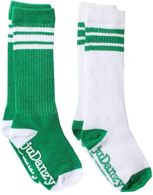 juDanzy Knee High Team Color Tube Socks for Toddler and Youth Boys and Girls (2 Pack)