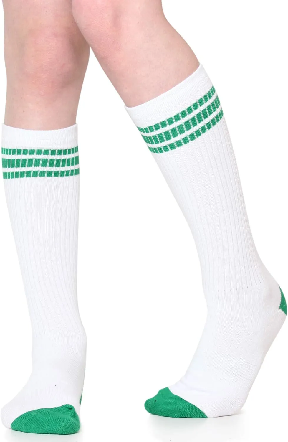 juDanzy Knee High Team Color Tube Socks for Toddler and Youth Boys and Girls (2 Pack)