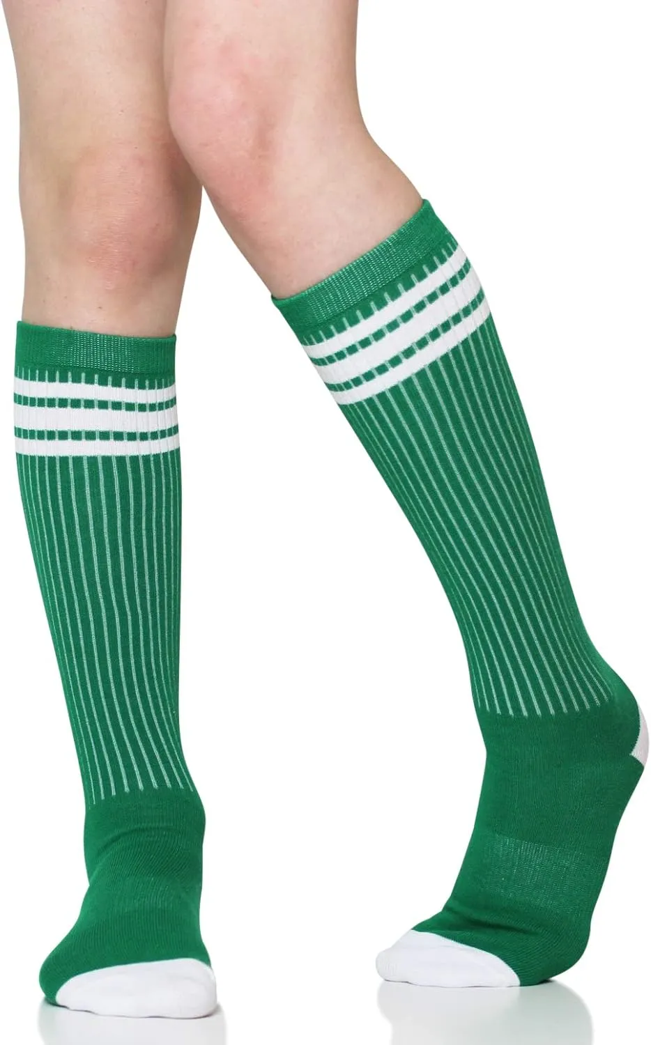 juDanzy Knee High Team Color Tube Socks for Toddler and Youth Boys and Girls (2 Pack)