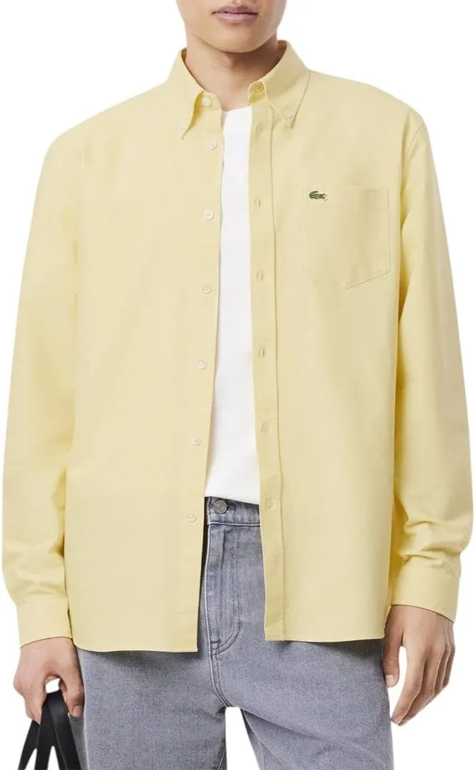 Lacoste Men's Core Collection Regular Fit Long Sleeve Solid Shirt