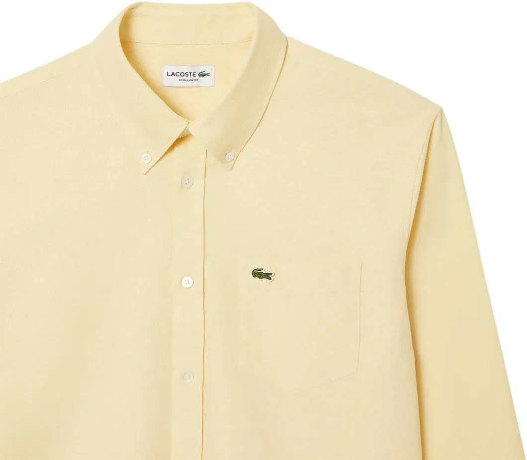 Lacoste Men's Core Collection Regular Fit Long Sleeve Solid Shirt