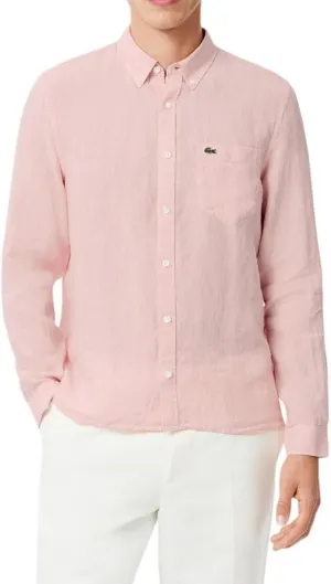 Lacoste Men's Core Collection Regular Fit Long Sleeve Solid Shirt