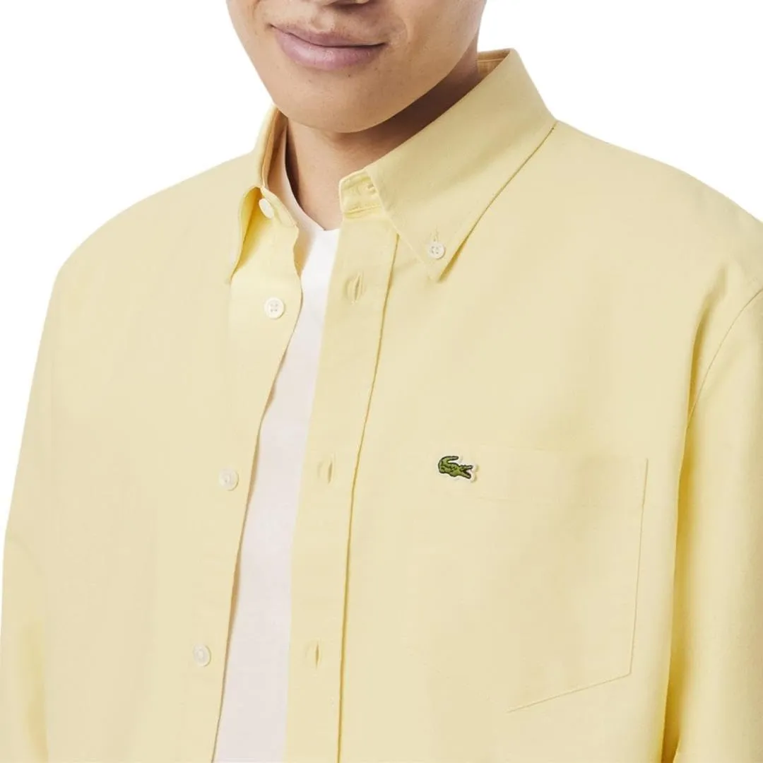 Lacoste Men's Core Collection Regular Fit Long Sleeve Solid Shirt