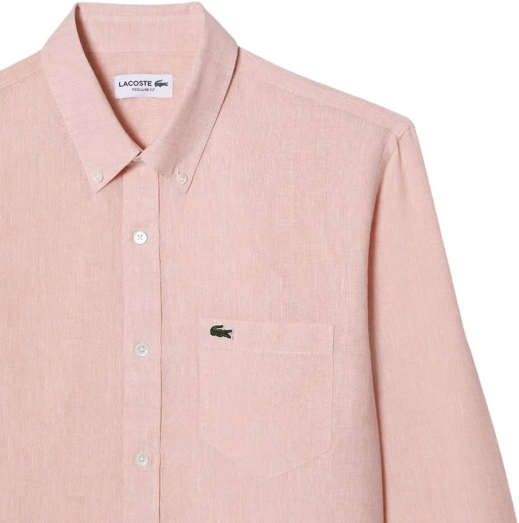 Lacoste Men's Core Collection Regular Fit Long Sleeve Solid Shirt