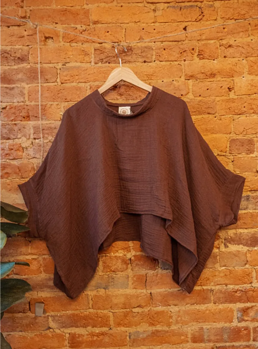 Lola Bamboo, Organic Cotton Top (Natural)