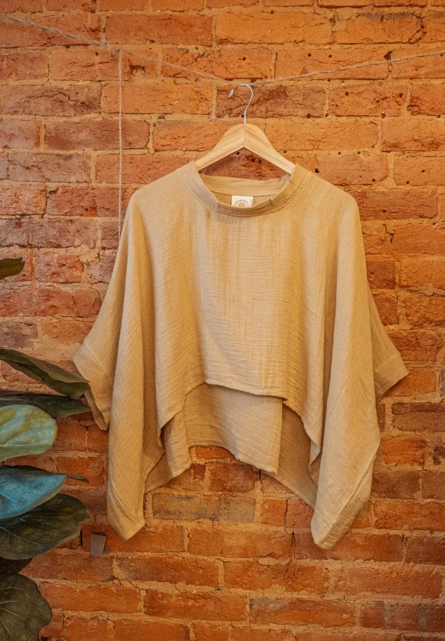 Lola Bamboo, Organic Cotton Top (Natural)