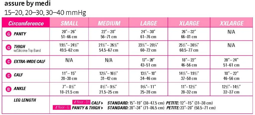 medi assure 30-40 mmHg calf extra-wide closed toe standard