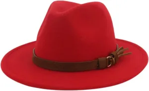 Mens Classic Fedoras Hats Vintage Winter Outdoor Beach Sun Cap Fedora Panama Hat for Men Women
