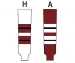 Modelline Guelph Storm Away Crimson Red Knit Ice Hockey Socks