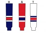 Modelline Rochester Americans Away Red Knit Ice Hockey Socks