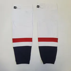 NHL - Used Pro Stock Adidas Hockey Socks - Washington Capitals (White)