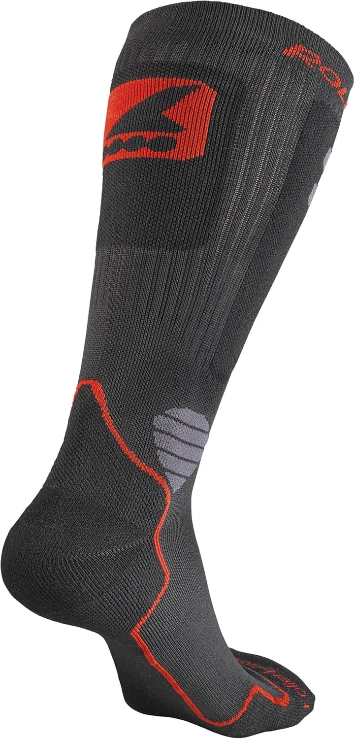 Rollerblade High Performance Men's Socks, Inline Skating, Multi Sport, Black and Red