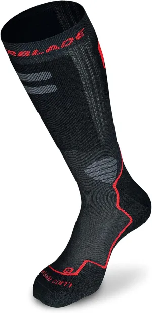 Rollerblade High Performance Men's Socks, Inline Skating, Multi Sport, Black and Red