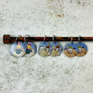 Stitch Markers (Set of 6) by Emma Ball