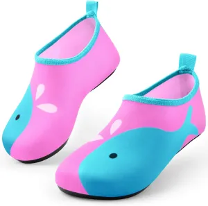 Sunnywoo Water Shoes for Kids Girls BoysToddler Kids Swim Water Shoes Quick Dry Non-Slip Water Skin Barefoot Sports Shoes Aqua Socks for Beach Outdoor Sports