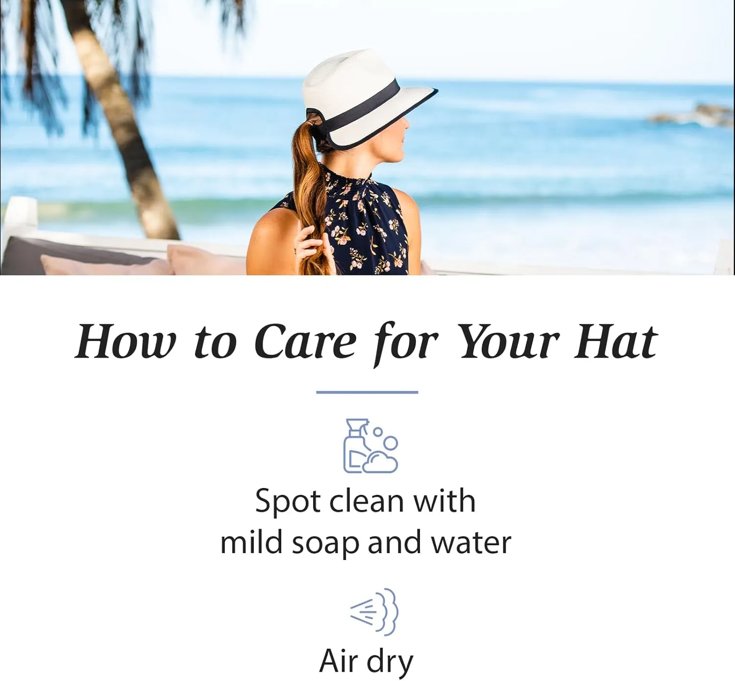 Wallaroo Hat Company  Womens Gabi Fedora  UPF 50  UV Sun Protection, Ponytail Sun Hat, Packable, Adjustable, Medium Size