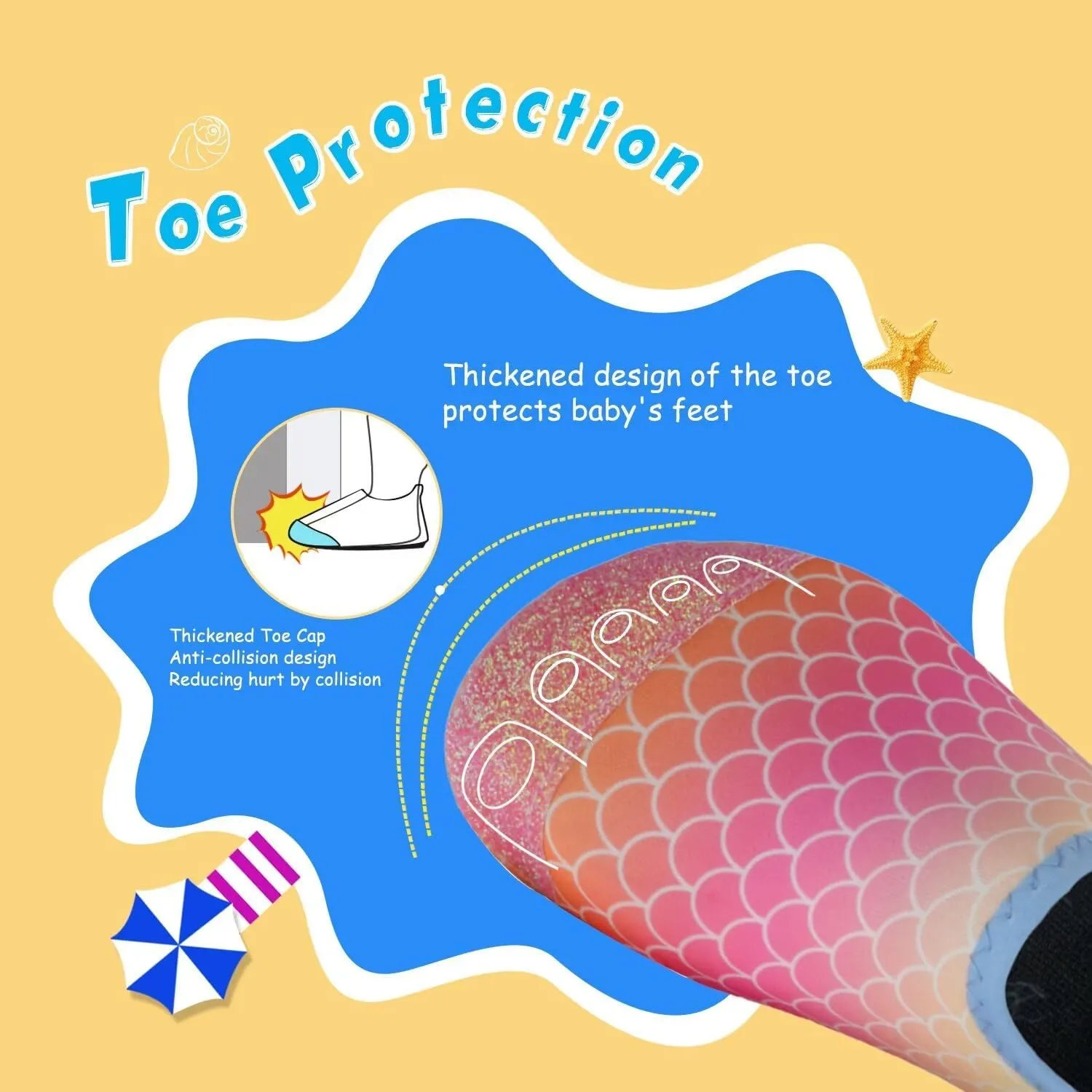 WateLves Kids Water Shoes Toddler Girls Boys Barefoot Non-Slip Quick Dry Aqua Socks for Beach Swim Walking